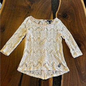 Vintage Forever 21 Baby Pink Knit Blouse